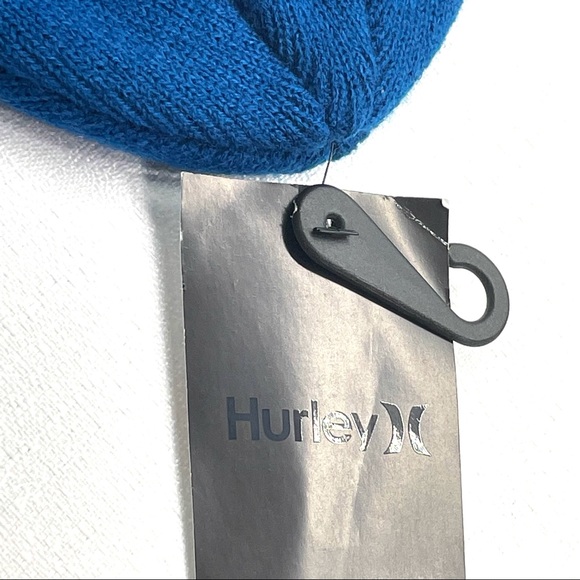 Hurley Men’s Icon Staples Winter Beanie Hat Blue OS New NWT - Picture 13 of 16